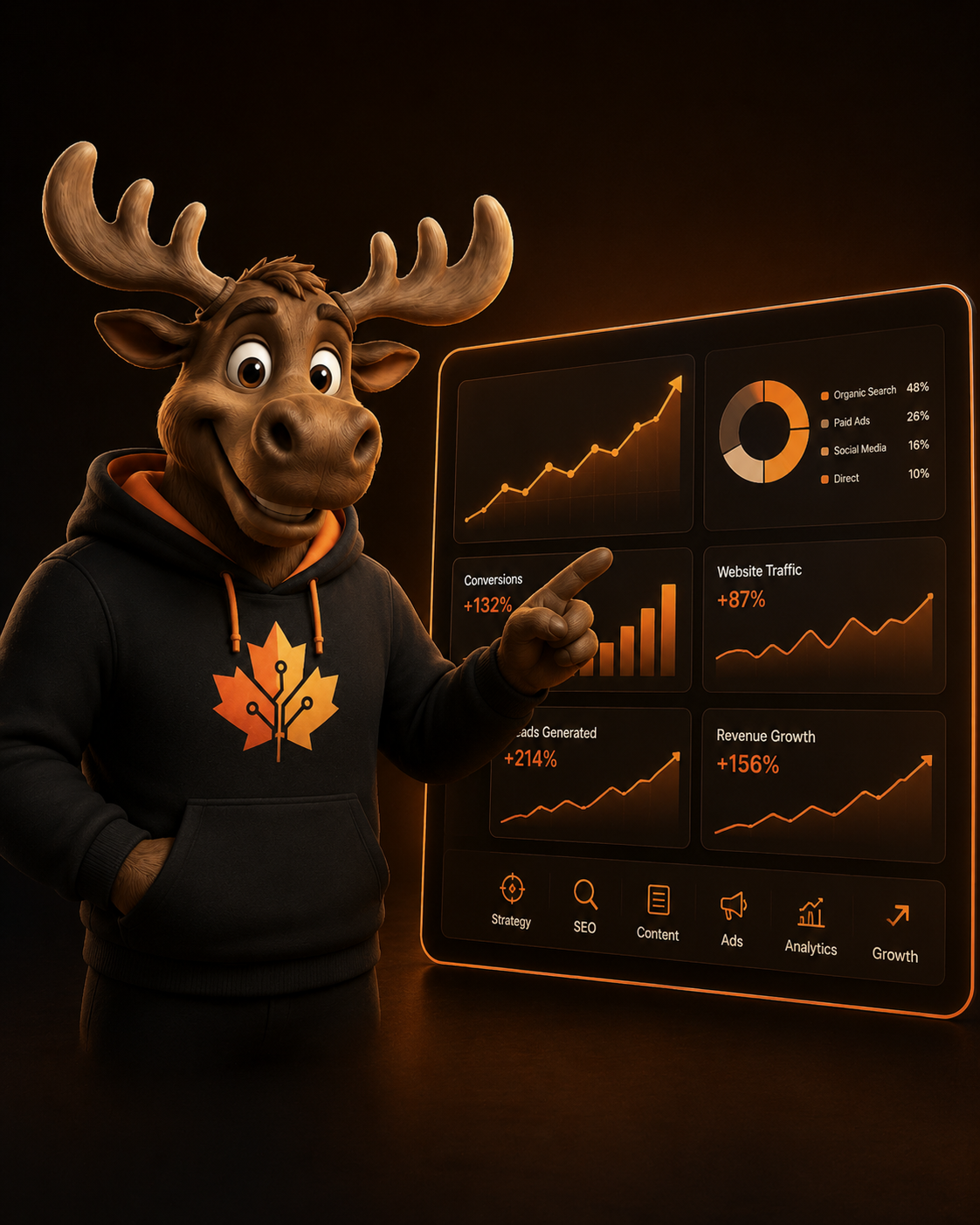 Maplovo moose reviewing analytics and growth strategy